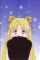 Usagi in a black sweater