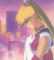 Hands clasped at chest